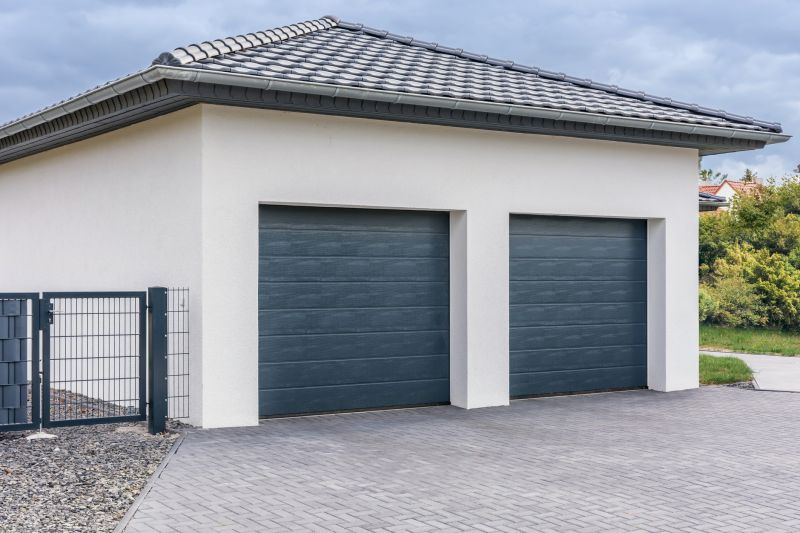 Bright garage facade